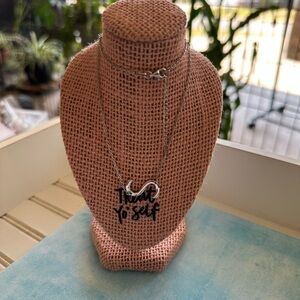 Vintage Sterling Side Laying “S” Initial Necklace